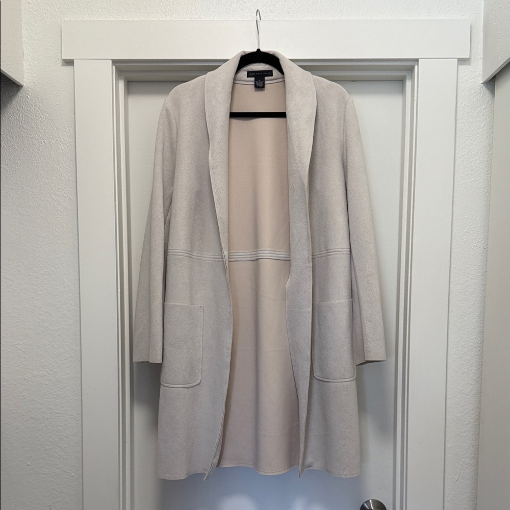 Joan Vass Cream Trench Coat